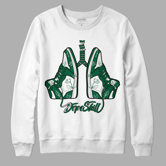 Gorge Green 1s DopeSkill Sweatshirt Breathe Graphic - White 