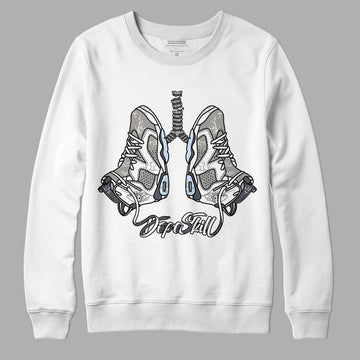 Jordan 6 Retro Cool Grey DopeSkill Sweatshirt Breathe Graphic Streetwear - White 