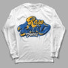 Dunk Blue Jay and University Gold DopeSkill Long Sleeve T-Shirt Rare Breed Type Graphic Streetwear - White