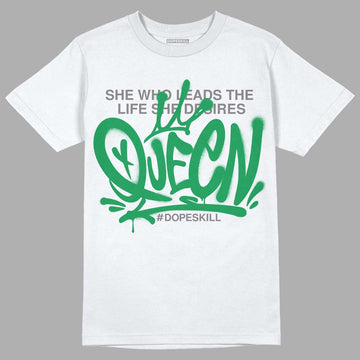 Jordan 2 Retro Lucky Green DopeSkill T-Shirt Queen  Graphic Streetwear - White