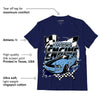 AJ 6 University Blue DopeSkill College Navy T-Shirt ENGINE Graphic