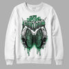 Jordan 1 Low Lucky Green DopeSkill Sweatshirt DopeSkill Evolution Graphic Streetwear - White