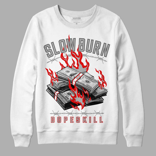 Jordan 5 Retro P51 Camo DopeSkill Sweatshirt Slow Burn Graphic Streetwear - White 