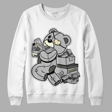 Jordan 4 Retro SE Craft Photon Dust DopeSkill Sweatshirt Bear Steals Sneaker Graphic Streetwear - White