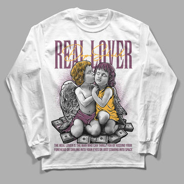 Brotherhood 1s High OG DopeSkill Long Sleeve T-Shirt Real Lover Graphic - White