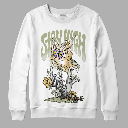 Jade Horizon 5s DopeSkill Sweatshirt Stay High Graphic - White 