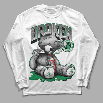  Jordan 3 WMNS “Lucky Green” DopeSkill Long Sleeve T-Shirt Sick Bear Graphic Streetwear - White