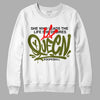 Travis Scott x Jordan 1 Low OG “Olive” DopeSkill Sweatshirt Queen Graphic Streetwear - White 