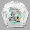 New Emerald 1s DopeSkill Long Sleeve T-Shirt Hold My Own Graphic - White 