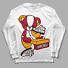 Cardinal 7s DopeSkill Long Sleeve T-Shirt Sneakerhead BEAR Graphic - White 