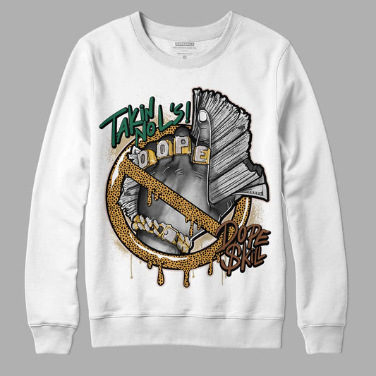 Safari Dunk Low DopeSkill Sweatshirt Takin No L's Graphic - White 