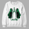 Jordan 1 Low Lucky Green DopeSkill Sweatshirt Breathe Graphic Streetwear - White