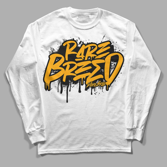 Taxi Yellow Toe 1s DopeSkill Long Sleeve T-Shirt Rare Breed Graphic - White 