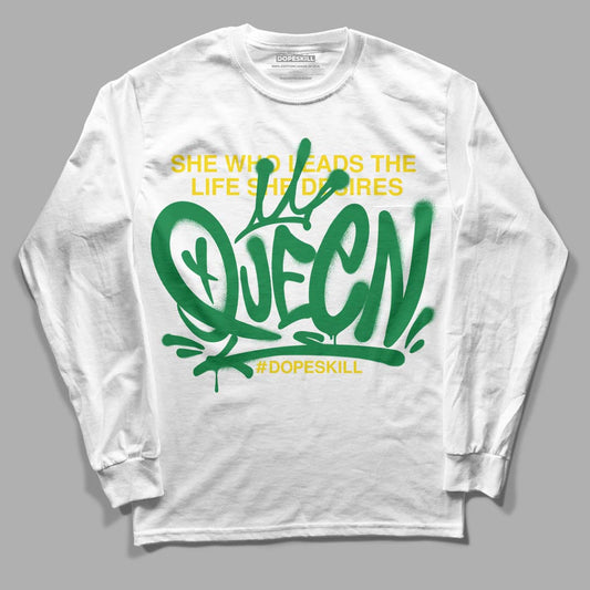 Dunk Low Reverse Brazil DopeSkill Long Sleeve T-Shirt Queen Graphic - White 