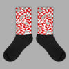 Mushroom Sublimated Socks Match Fire Red 3s 