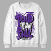 PURPLE Collection DopeSkill Sweatshirt New Paid In Full Graphic - White 