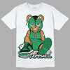 Jordan 1 Low Lucky Green DopeSkill T-Shirt Greatest Graphic Streetwear - White