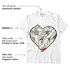 AJ 4 Sail Canvas DopeSkill T-Shirt Heart AJ 1 Graphic