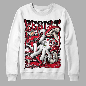 Lost & Found 1s DopeSkill Sweatshirt Resist Graphic - White 