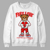 Cherry 11s DopeSkill Sweatshirt Fake Love Graphic - White