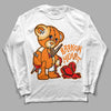 Wmns Dunk Low 'Magma Orange DopeSkill Long Sleeve T-Shirt Broken Heart Graphic Streetwear - White