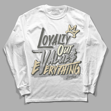 Jordan 4 Retro SE Craft Photon Dust DopeSkill Long Sleeve T-Shirt LOVE  Graphic Streetwear  - White 