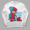 Fruity Pebbles Dunks DopeSkill Long Sleeve T-Shirt Broken Heart Graphic - White