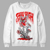 Cherry 11s DopeSkill Sweatshirt Stay High Graphic - White