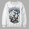 Jordan 5 Retro University Blue DopeSkill Sweatshirt Money On My Mind Graphic Streetwear -  White 