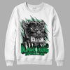 Jordan 2 Retro Lucky Green DopeSkill Sweatshirt Black King Graphic Streetwear - White