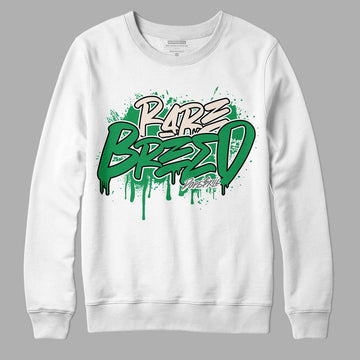 Jordan 2 Retro Lucky Green DopeSkill Sweatshirt Rare Breed Graphic Streetwear  - White 