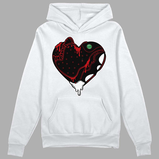 Jordan 13 Retro Playoffs DopeSkill Hoodie Sweatshirt Heart Jordan 13 Graphic Streetwear - White 