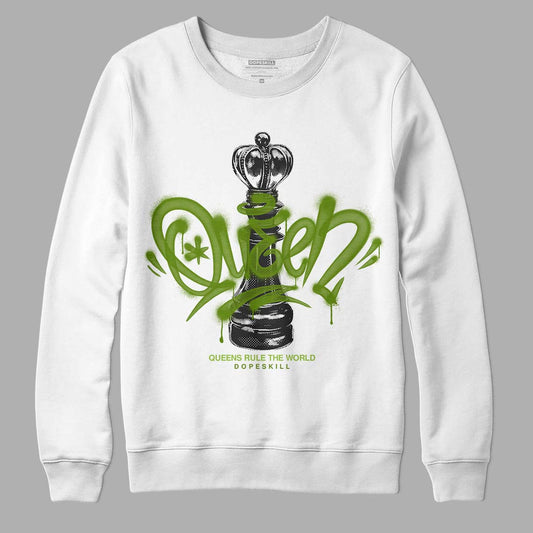 Dunk Low 'Chlorophyll' DopeSkill Sweatshirt Queen Chess Graphic Streetwear - White