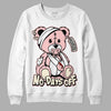 Jordan 1 High OG WMNS Washed Pink DopeSkill Sweatshirt Hurt Bear Graphic Streetwear - White