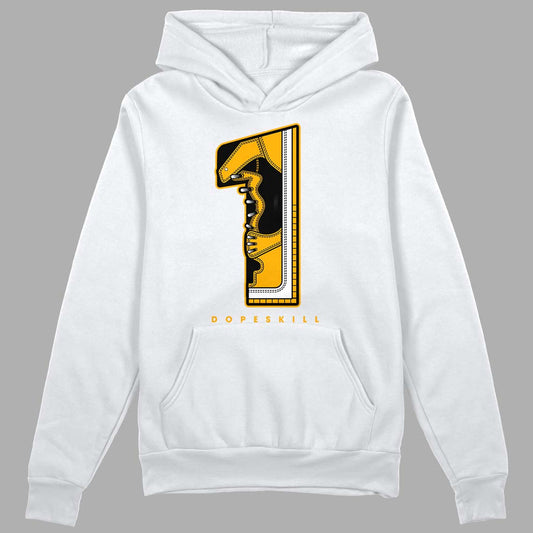 Goldenrod Dunk DopeSkill Hoodie Sweatshirt No.1 Graphic - White 