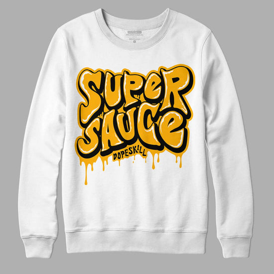 Goldenrod Dunk DopeSkill Sweatshirt Super Sauce Graphic - White 