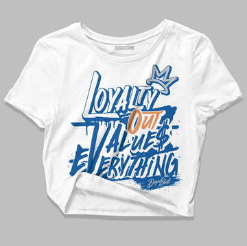 Jordan 3 Retro Wizards DopeSkill Women's Crop Top LOVE Graphic Streetwear - White