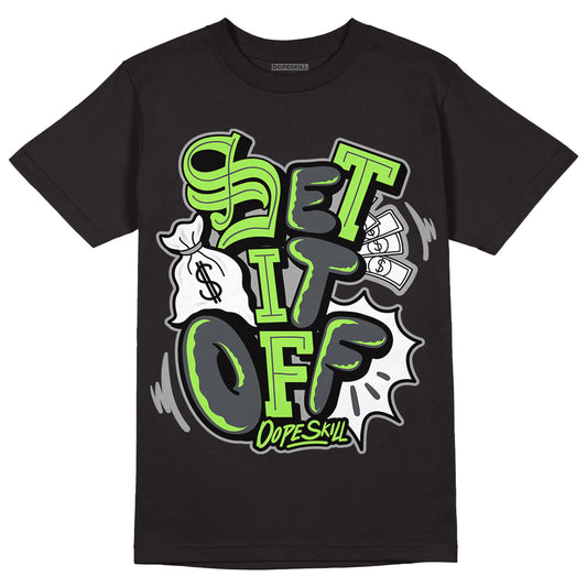 Green Bean 5s DopeSkill T-Shirt Set It Off Graphic - Black