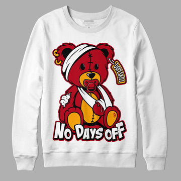 Cardinal 7s DopeSkill Sweatshirt Hurt Bear Graphic - White 