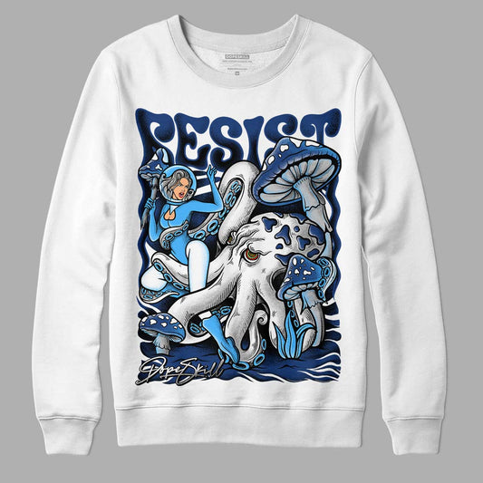 French Blue 13s DopeSkill Sweatshirt Resist Graphic - White 