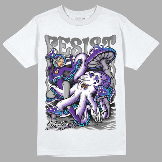 Dark Iris 3s DopeSkill T-Shirt Resist Graphic - White 
