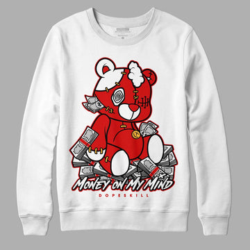 Dunk Low Gym Red DopeSkill Sweatshirt MOMM Bear Graphic - White 