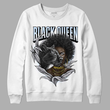 Jordan 11 Retro Low Cement Grey DopeSkill Sweatshirt New Black Queen Graphic Streetwear - White