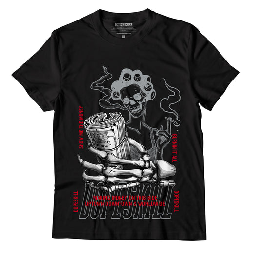 AJ 4 Bred DopeSkill T-Shirt Show Me The Money Halloween Graphic