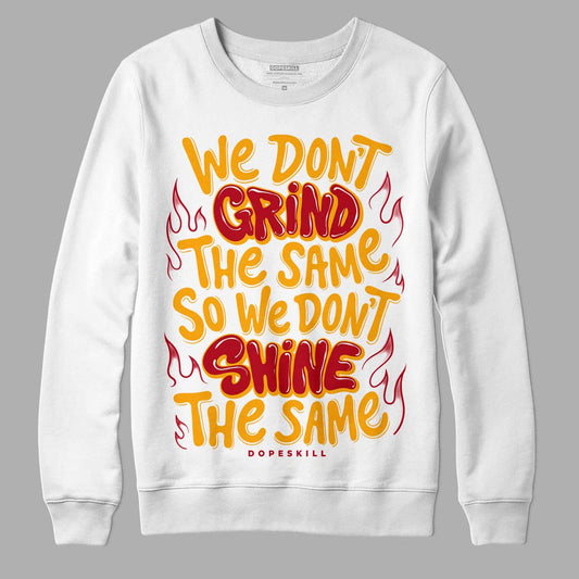 Jordan 7 Retro Cardinal DopeSkill Sweatshirt Grind Shine Graphic Streetwear - White 