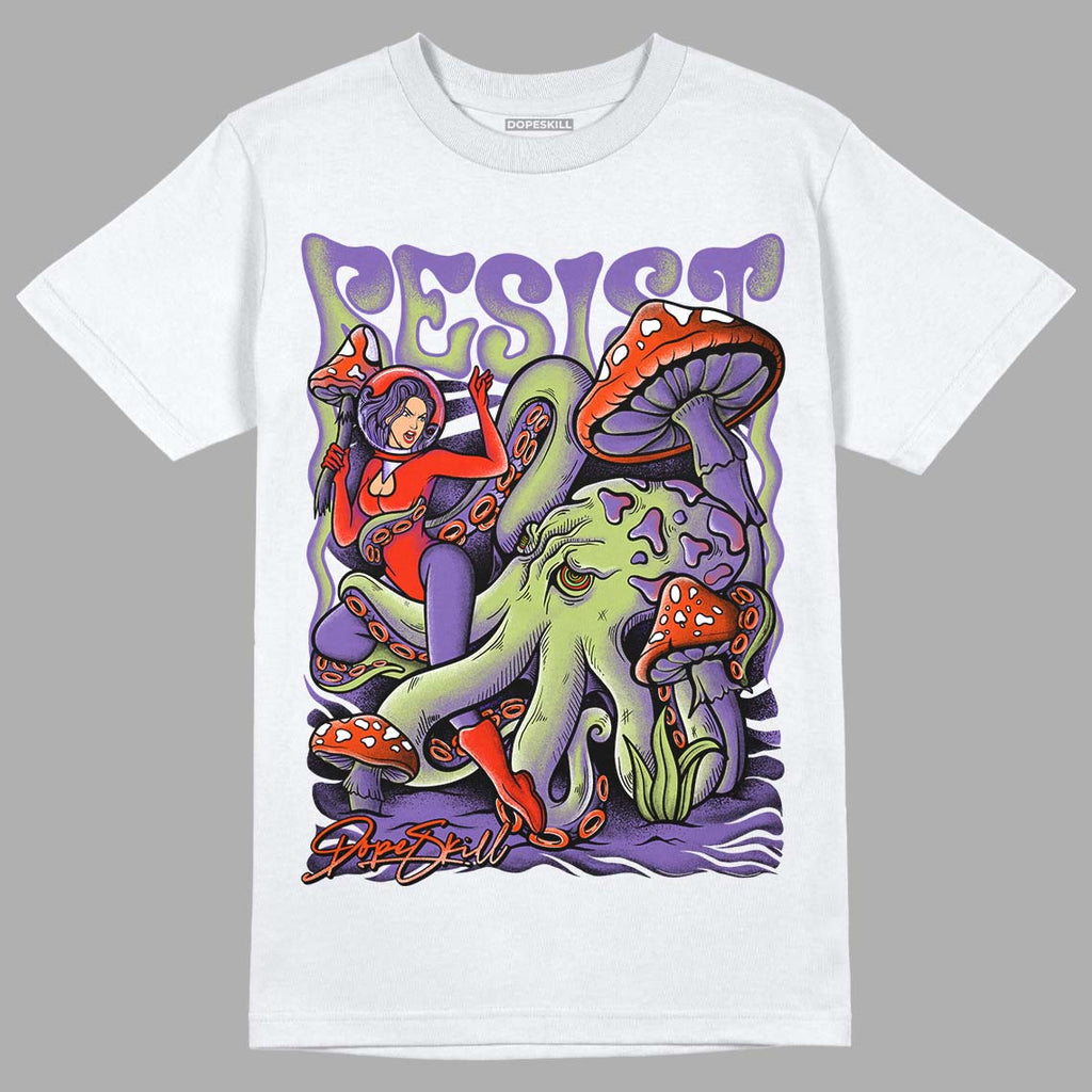 Canyon Purple 4s DopeSkill T-Shirt Resist Graphic - White 