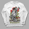 Travis Scott x Jordan 1 Low OG “Olive” DopeSkill Long Sleeve T-Shirt Juneteenth Graphic Streetwear - White