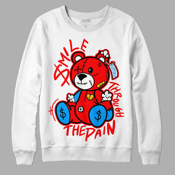 Fruity Pebbles Dunks DopeSkill Sweatshirt BEAN Graphic - White