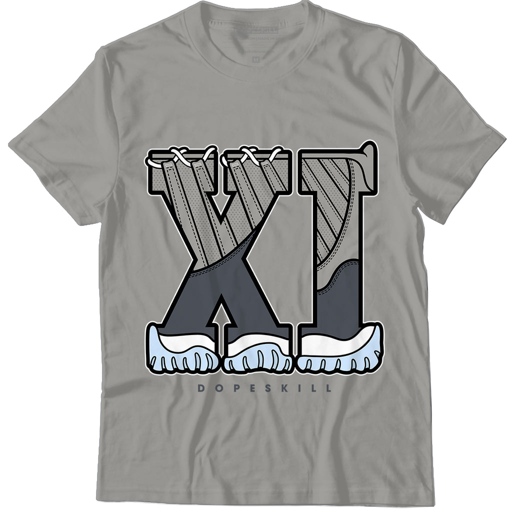 Jordan 11 Cool Grey DopeSkill Grey T-shirt XI Jordan 11 Graphic, hiphop tees, grey graphic tees, sneakers match shirt