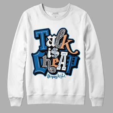 Jordan 3 Retro Wizards DopeSkill Sweatshirt Talk Is Chip Graphic Streetwear - White